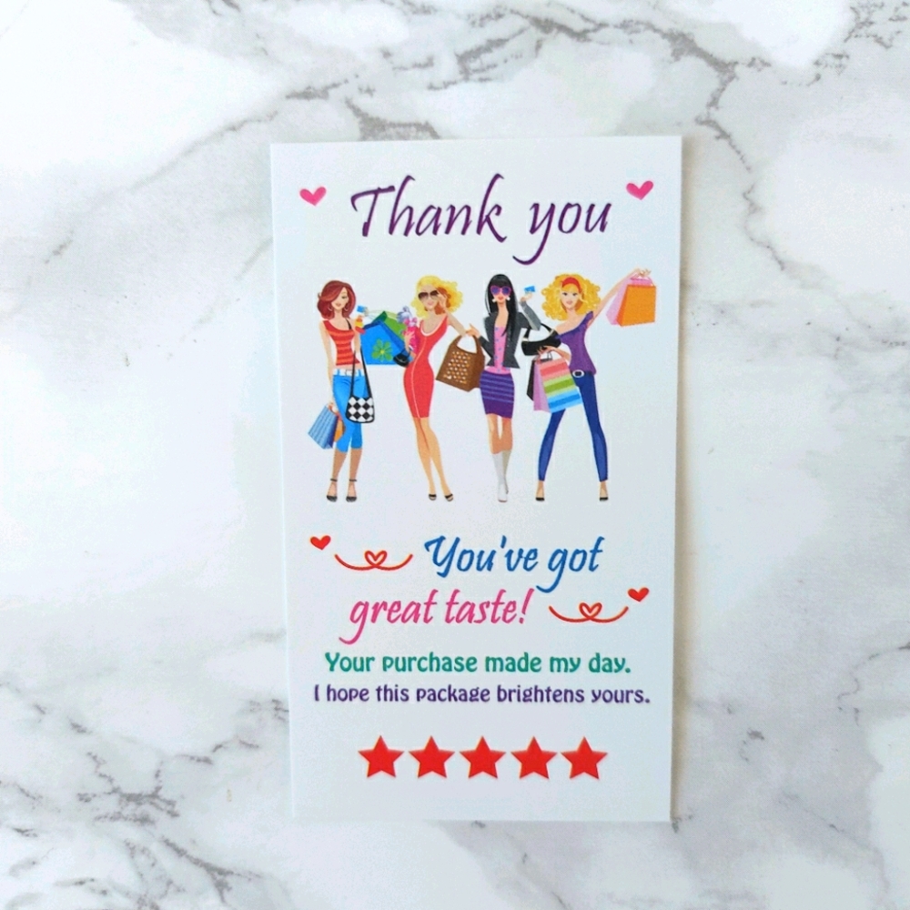 200 Thank You Cards insert business card - Picture 15 of 16